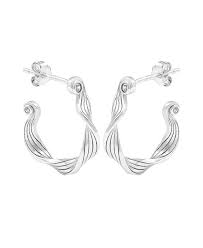 Audrey hoops Silver in de groep Oorbellen / Zilveren oorbellen bij SCANDINAVIAN JEWELRY DESIGN (S08601S)