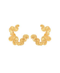 Audrey grande earrings Gold in de groep Oorbellen / Gouden oorbellen bij SCANDINAVIAN JEWELRY DESIGN (S08602G)