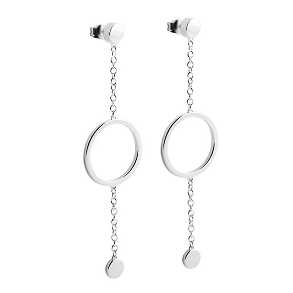 Product Image for Skanshage SWEDEN Circle Dot Oorbel Zilver