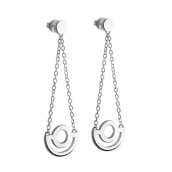 Product Image for Skanshage SWEDEN Arc Long Oorbel Zilver