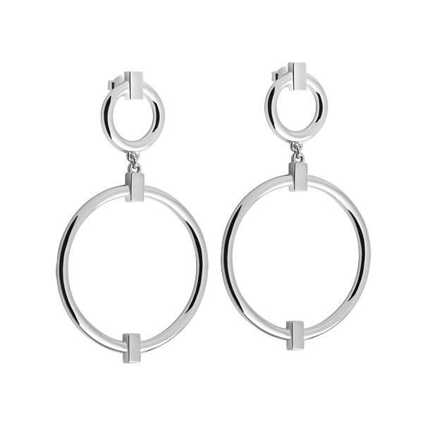 Product Image for Skanshage SWEDEN Detail Round Grand Oorbel Zilver