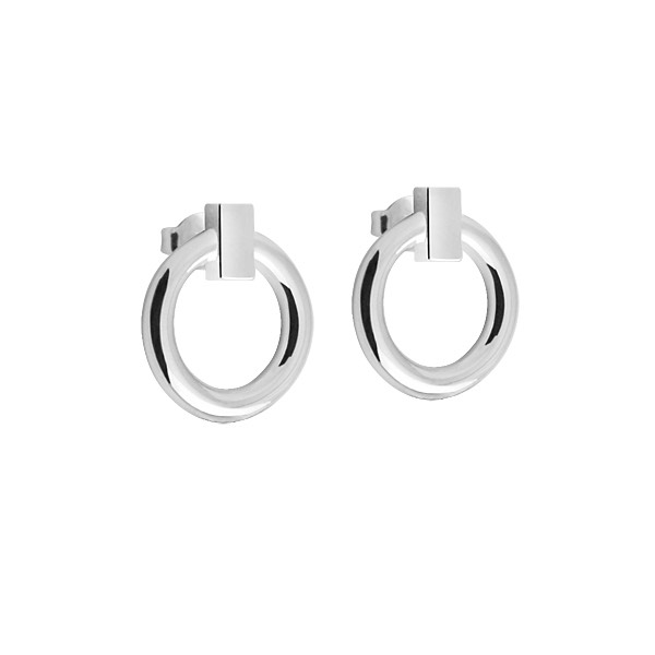 Product Image for Skanshage SWEDEN Detail Round Oorbel Zilver