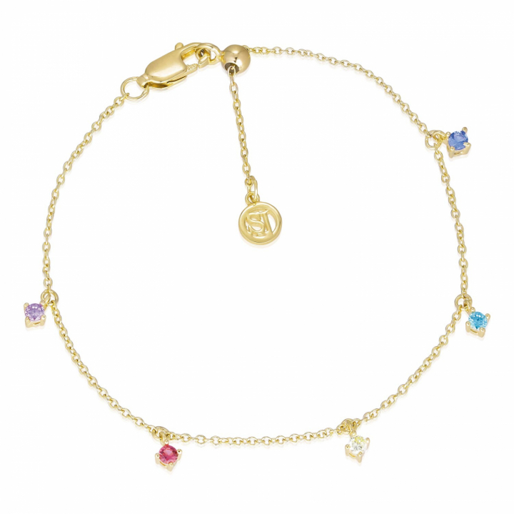 ELLERA PICCOLO Bracelets (Goud) in de groep Armbanden / Gouden armbanden bij SCANDINAVIAN JEWELRY DESIGN (SJ-B12211-XCZ-SG)