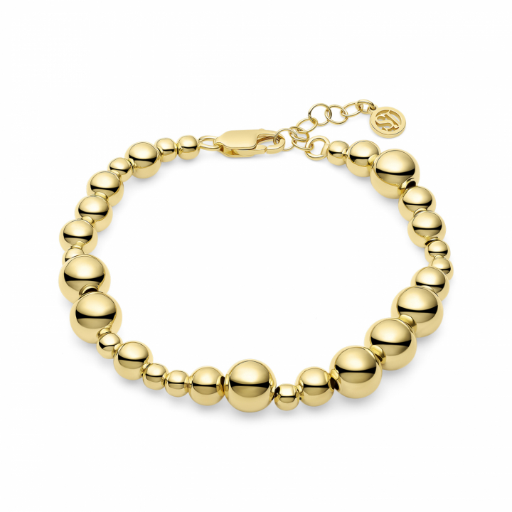 BORMIO GRANDE BRACELET Gold in de groep Armbanden / Gouden armbanden bij SCANDINAVIAN JEWELRY DESIGN (SJ-B2598-YG)
