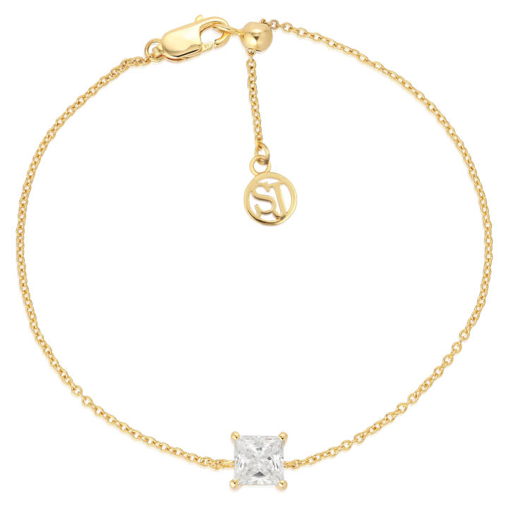 ELLERA QUADRATO Armbanden in de groep Armbanden / Gouden armbanden bij SCANDINAVIAN JEWELRY DESIGN (SJ-B42274-CZ-YG)