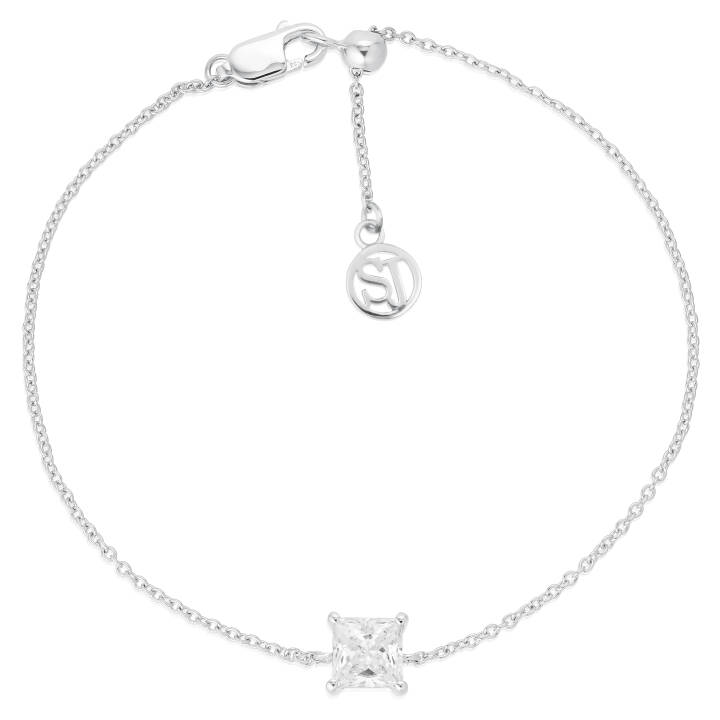 ELLERA QUADRATO Armbanden in de groep Armbanden / Zilveren armbanden bij SCANDINAVIAN JEWELRY DESIGN (SJ-B42274-CZ)