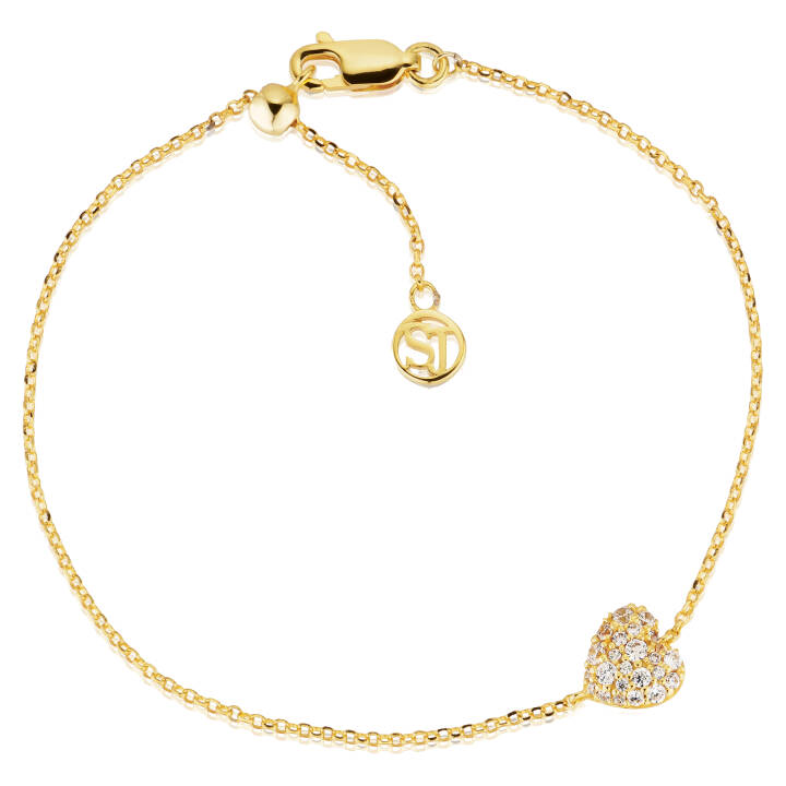 Caro Armbanden in de groep Armbanden / Gouden armbanden bij SCANDINAVIAN JEWELRY DESIGN (SJ-B72358-CZ-YG)