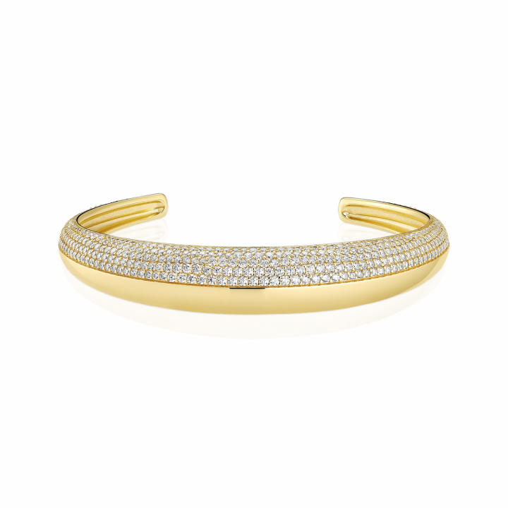 FASANO BANGLE Gold in de groep Armbanden / Bangles bij SCANDINAVIAN JEWELRY DESIGN (SJ-BG2487-CZ-YG)