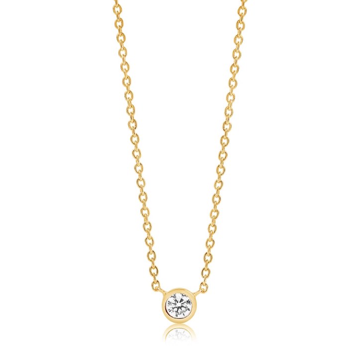 Product Image for Sif Jakobs SARDINIEN UNO Kettingen witte Zirkoner (goud)