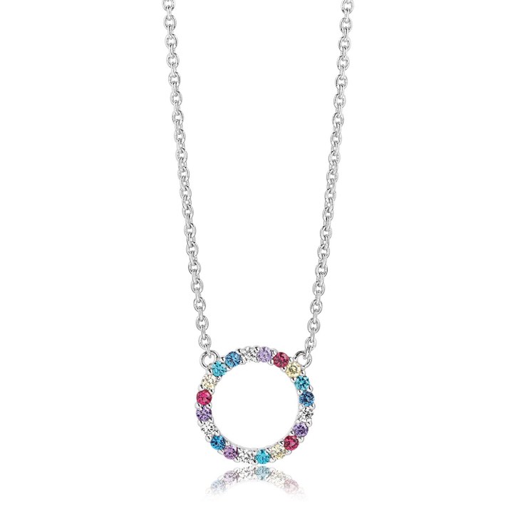 Product Image for Sif Jakobs BIELLA GRANDE Kettingen meerkleurige Zirkoner (Zilver)