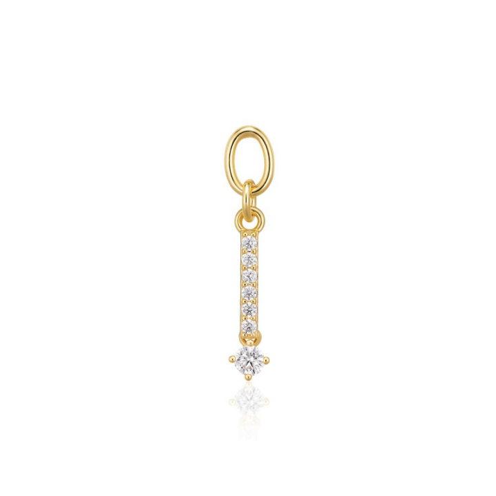 Product Image for Sif Jakobs Charm Circolo Lungo - 18k Goudpläterad, med vita zirkoner Hoop