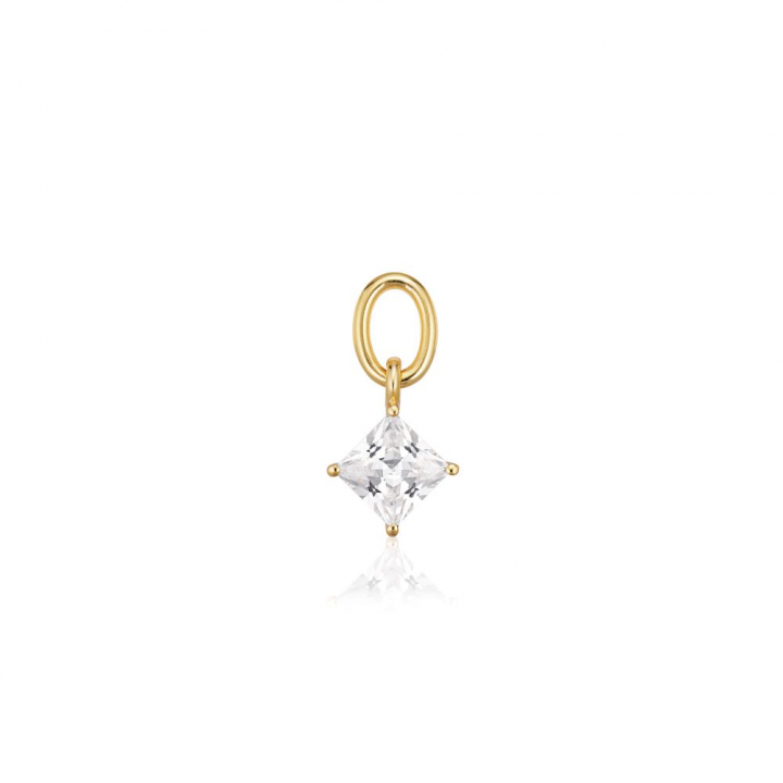 Product Image for Sif Jakobs Charm Lati Quattro - 18k Goudpläterad, med vita zirkoner Hoop