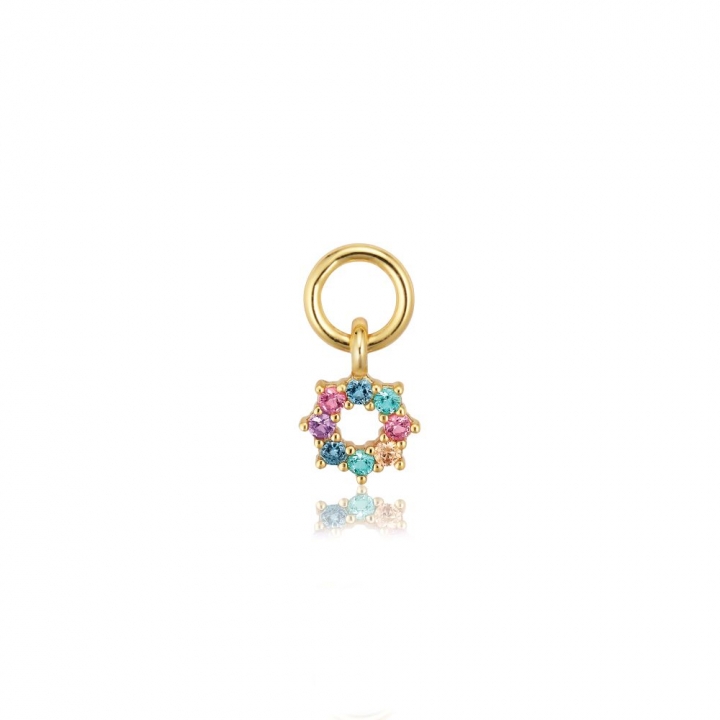 Product Image for Sif Jakobs Charm Sole - 18k Goudpläterad, med multifärgade zirkoner Hoop