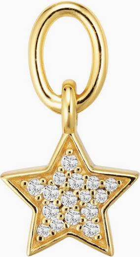 Product Image for Sif Jakobs Charm Stella - 18k Goudpläterad, med vita zirkoner Hoop
