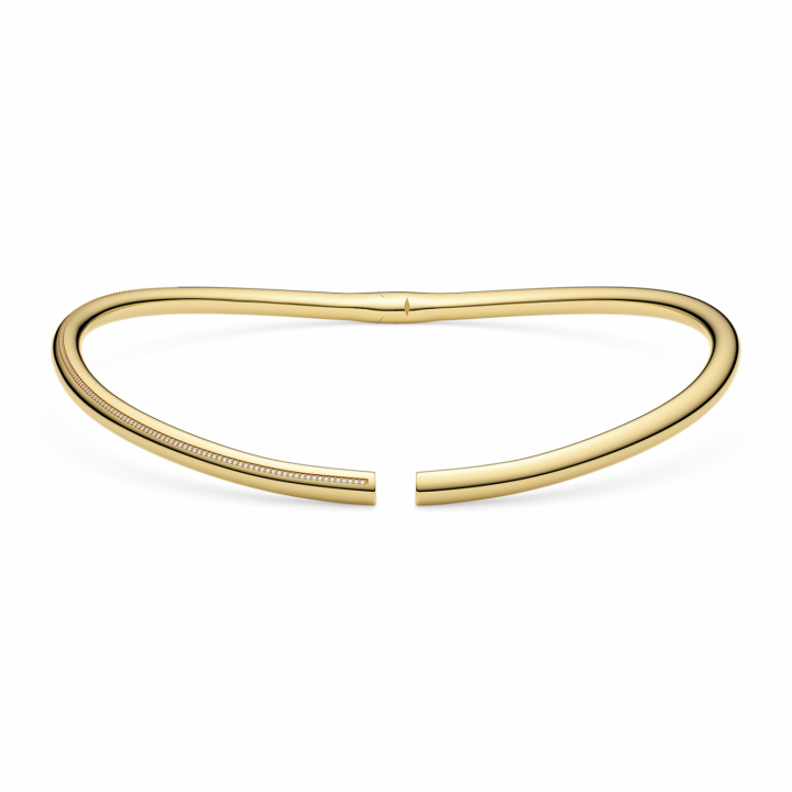 PALERMO NECKRING Gold in de groep Kettingen / Gouden kettingen bij SCANDINAVIAN JEWELRY DESIGN (SJ-CH2588-CZ-YG)