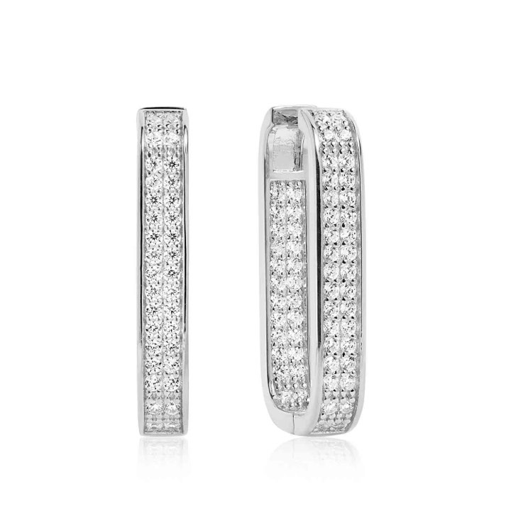 Product Image for Sif Jakobs MATERA GRANDE Oorbel witte Zirkoner (Zilver)