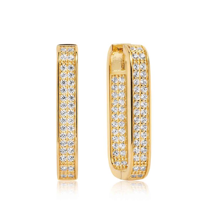 Product Image for Sif Jakobs MATERA GRANDE Oorbel witte Zirkoner (goud)