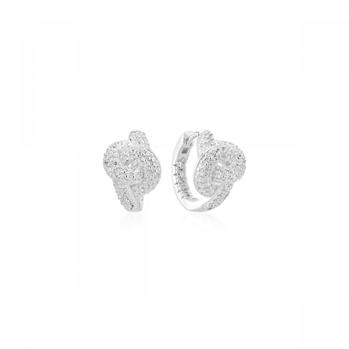 IMPERIA CREOLO EARRINGS silver in de groep Oorbellen / Zilveren oorbellen bij SCANDINAVIAN JEWELRY DESIGN (SJ-E10752-CZ)