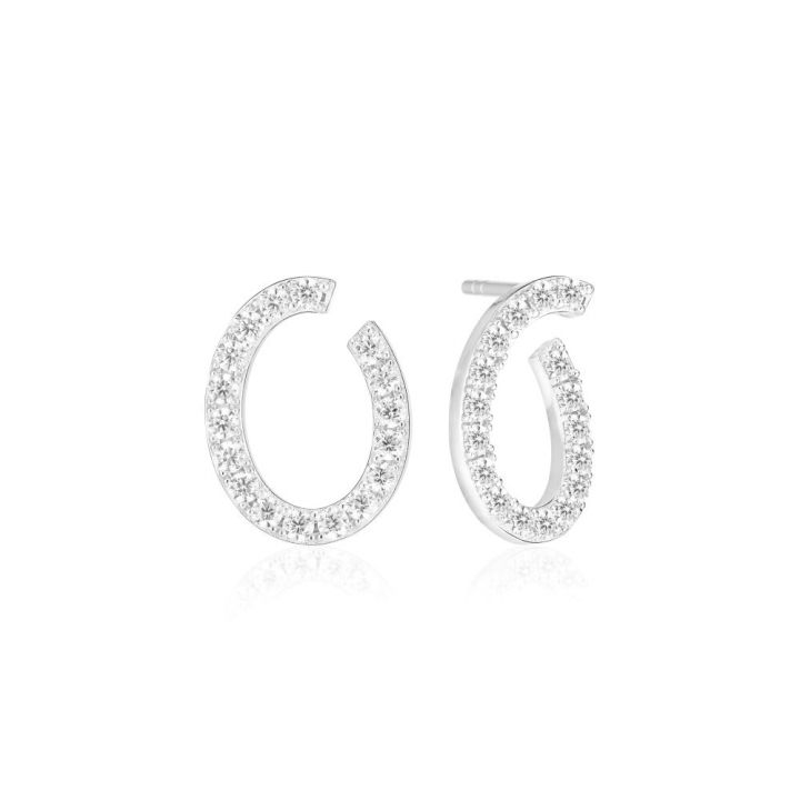 Product Image for Sif Jakobs Ellisse Ovale - med vita zirkoner Oorbel