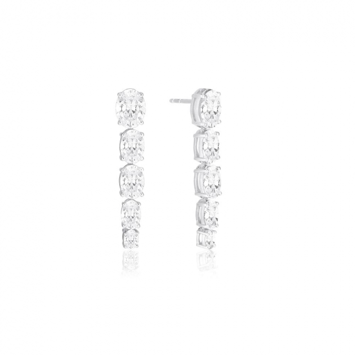 Product Image for Sif Jakobs Ellisse Cinque - med vita zirkoner Oorbel