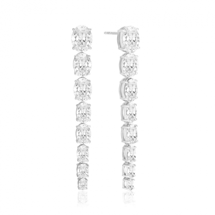 Product Image for Sif Jakobs Ellisse Lungo Otto - med vita zirkoner Oorbel