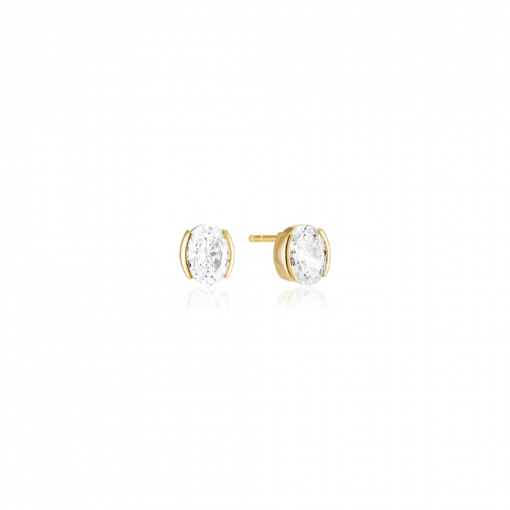 Product Image for Sif Jakobs Ellisse Carezza - 18k Goudpläterade, med vita zirkoner Oorbel