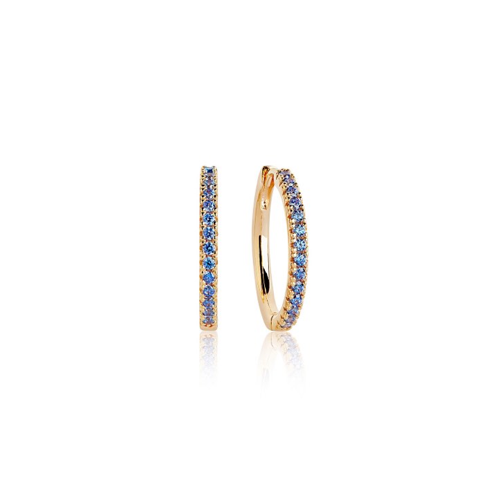 Product Image for Sif Jakobs ELLERA GRANDE Oorbel blauw Zirkoner (goud)