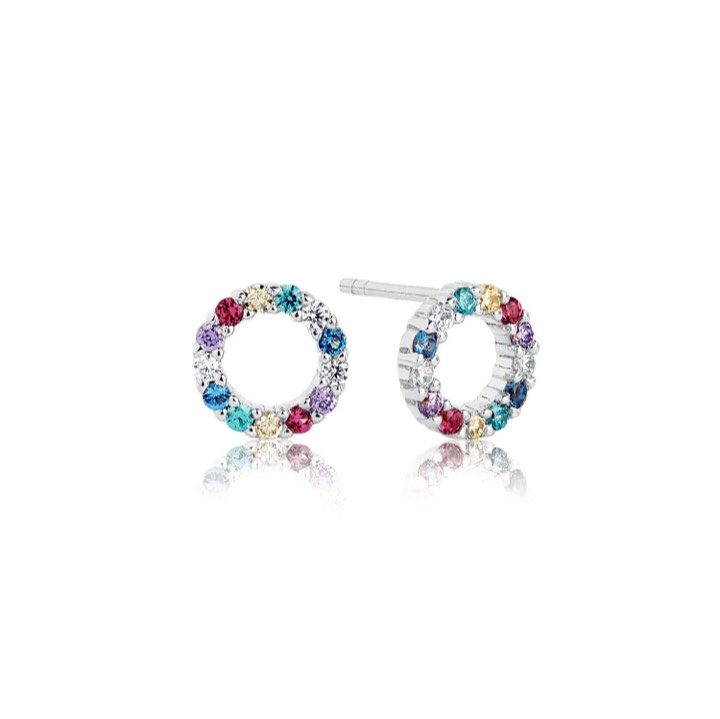 Product Image for Sif Jakobs BIELLA UNO PICCOLO Oorbel meerkleurige Zirkoner (Zilver)