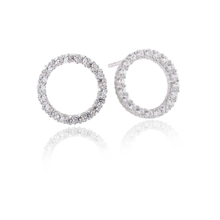 Product Image for Sif Jakobs BIELLA UNO Oorbel witte Zirkoner (Zilver)