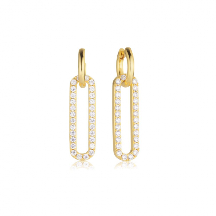 Product Image for Sif Jakobs Capizzi Lungo - 18k Goudpläterade, med vita zirkoner Oorbel