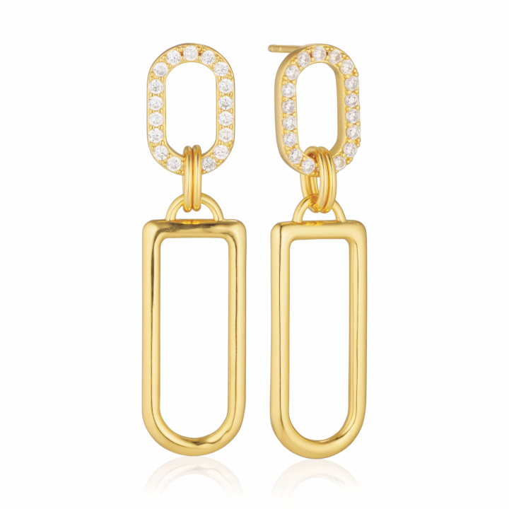 Product Image for Sif Jakobs CAPIZZI LUNGO GRANDE Oorbeln Vita Zirkoner Goud