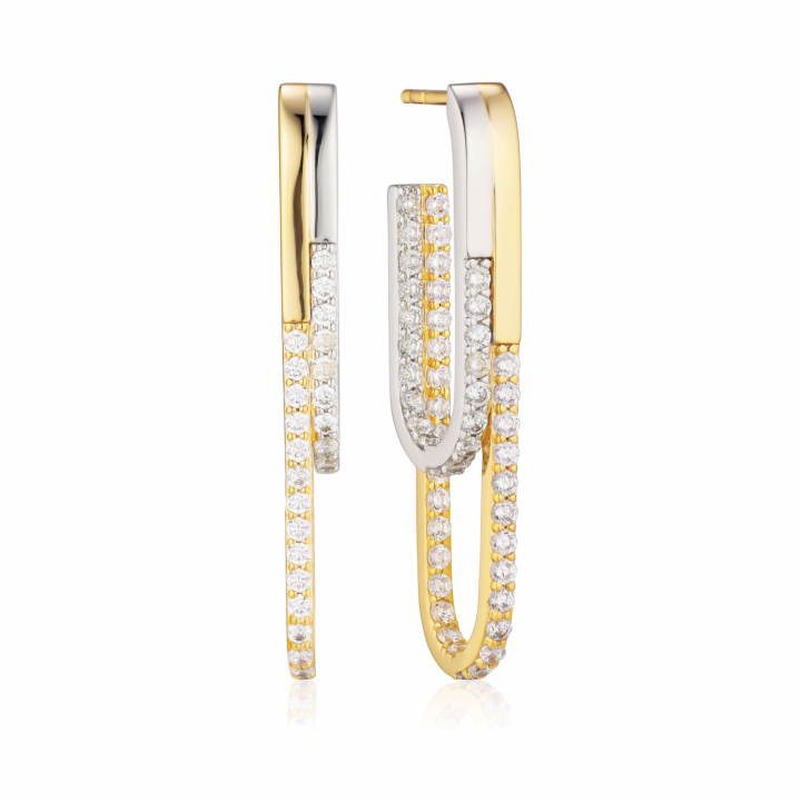 Product Image for Sif Jakobs CAPIZZI DUE GRANDE Oorbeln Vita Zirkoner Zilver / Goud