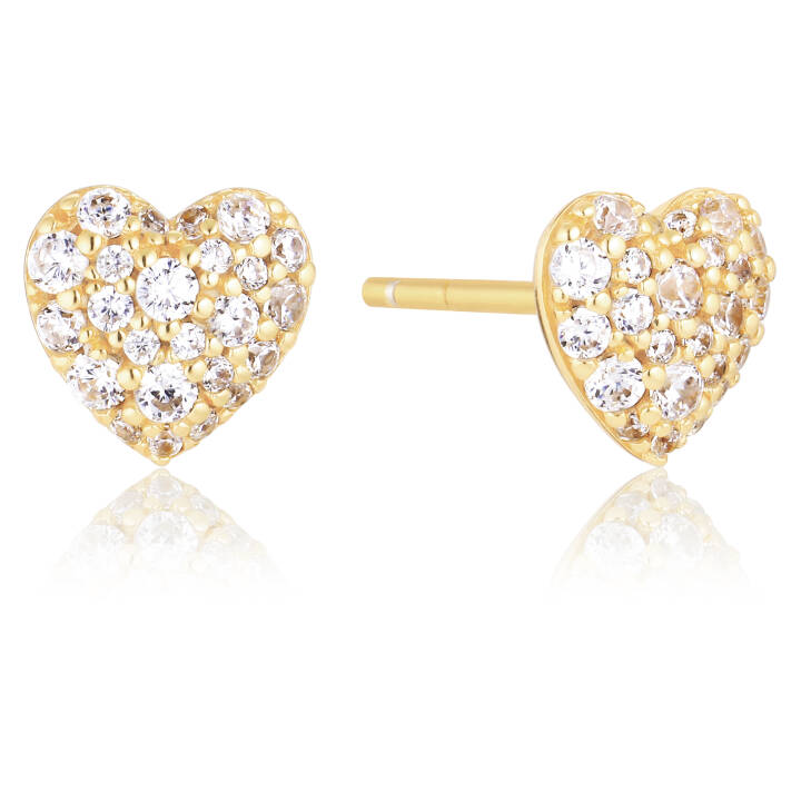 Caro Oorbel in de groep Oorbellen / Gouden oorbellen bij SCANDINAVIAN JEWELRY DESIGN (SJ-E72350-CZ-YG)