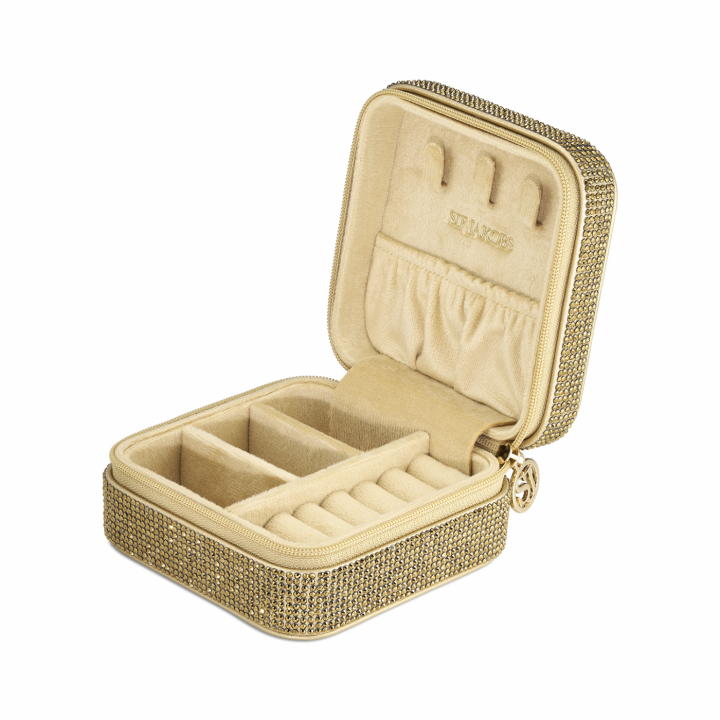 SPARKLY GOLD JEWELLERY TRAVEL BOX in de groep Accessoires bij SCANDINAVIAN JEWELRY DESIGN (SJ-GD-SY10074)