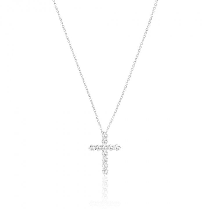 Product Image for Sif Jakobs Belluno Croce - med vita zirkoner Kettingen