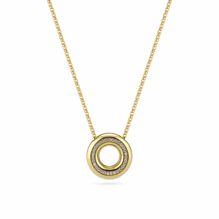 PALERMO NECKLACE Gold in de groep Kettingen / Gouden kettingen bij SCANDINAVIAN JEWELRY DESIGN (SJ-N2478-CZ-YG)