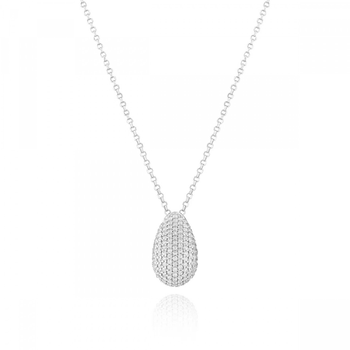 GOCCIA ALTRO necklace Silver in de groep Kettingen / Zilveren kettingen bij SCANDINAVIAN JEWELRY DESIGN (SJ-N2480-CZ)