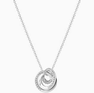 SPIRALE PICCOLO NECKLACE Silver in de groep Kettingen / Zilveren kettingen bij SCANDINAVIAN JEWELRY DESIGN (SJ-N2588-CZ)