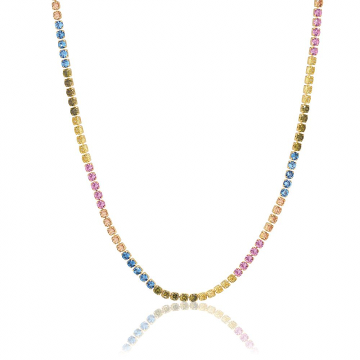Product Image for Sif Jakobs Ellera Grande - 18k Goudpläterad, med multifärgade zirkoner Kettingen