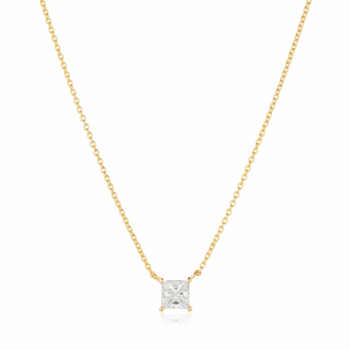 Product Image for Sif Jakobs ELLERA QUADRATO Kettingen Vita Zirkoner Goud