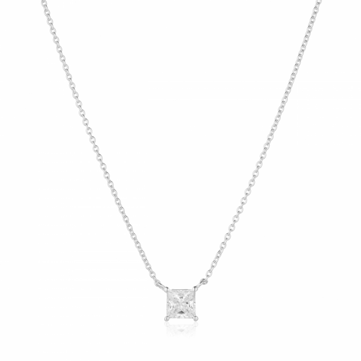 Product Image for Sif Jakobs ELLERA QUADRATO Kettingen Vita Zirkoner Zilver