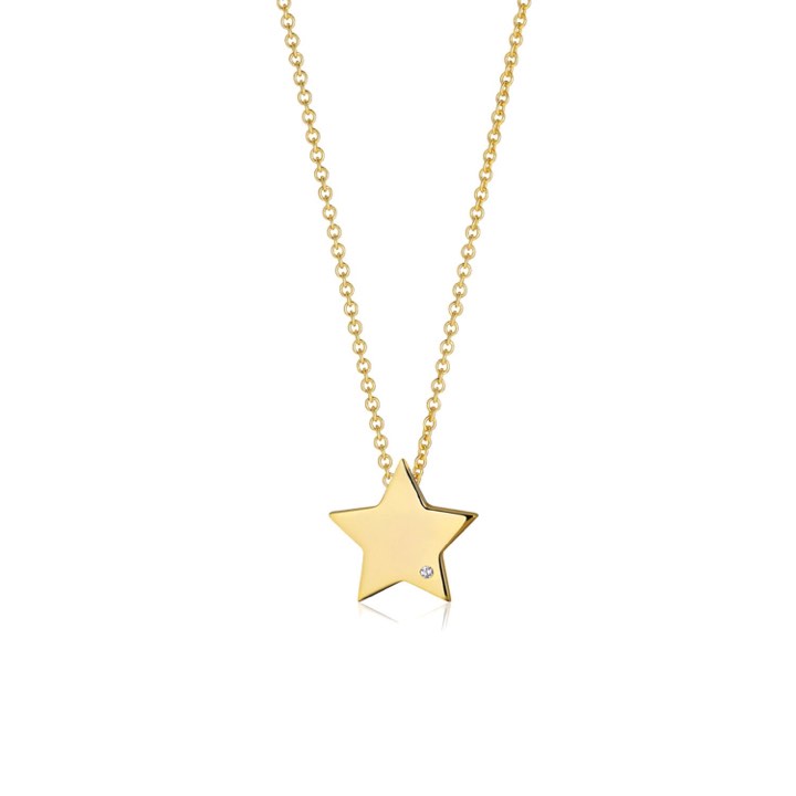 Product Image for Sif Jakobs FOLLINA STELLA Kettingen witte Zirkoner (goud) 38-45 cm