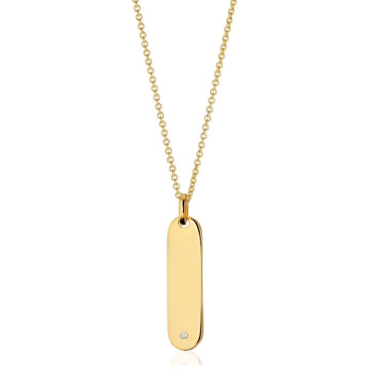 Product Image for Sif Jakobs FOLLINA LUNGO GRANDE Kettingen witte Zirkoner (goud) 45-60 cm