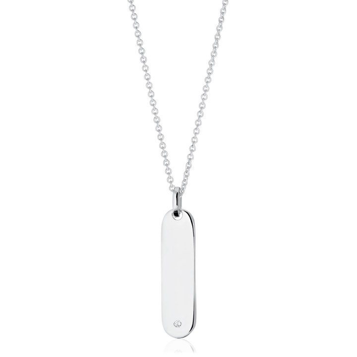 Product Image for Sif Jakobs FOLLINA LUNGO GRANDE Kettingen witte Zirkoner (Zilver) 45-60 cm