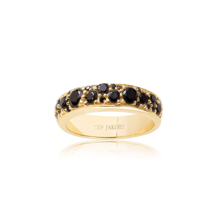 Product Image for Sif Jakobs NOVARA UNO ring zwarte Zirkoner (goud) 50