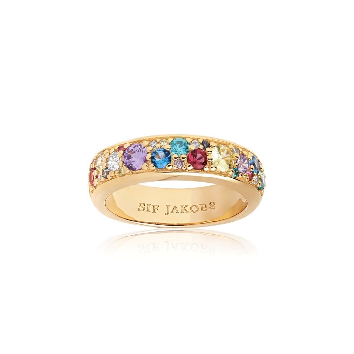 Product Image for Sif Jakobs NOVARA UNO ring meerkleurige Zirkoner (goud) 50