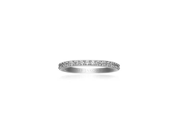 CORTE UNO ring witte Zirkoner (Zilver) in de groep Ringen / Zilveren ringen bij SCANDINAVIAN JEWELRY DESIGN (SJ-R10811-CZ)