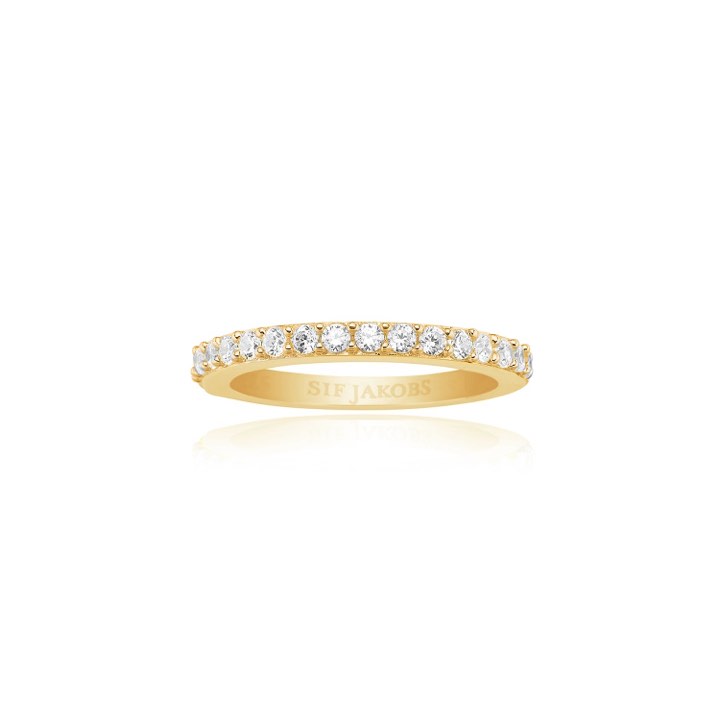 Product Image for Sif Jakobs CORTE UNO ring witte Zirkoner (goud) 50