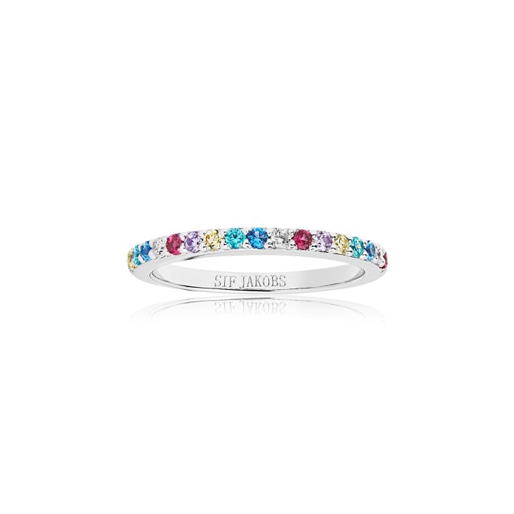 Product Image for Sif Jakobs CORTE UNO ring meerkleurige Zirkoner (Zilver) 52