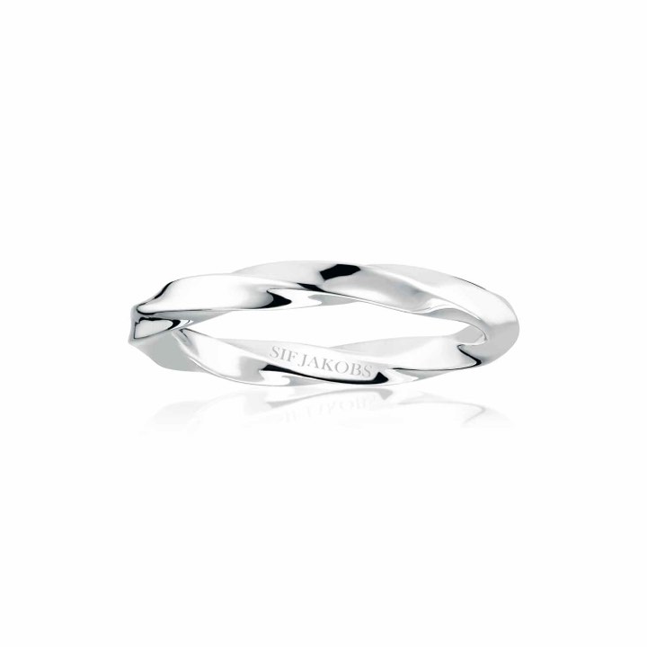 FERRARA PICCOLO PIANURA ring (Zilver) in de groep Ringen / Zilveren ringen bij SCANDINAVIAN JEWELRY DESIGN (SJ-R12107-SS)